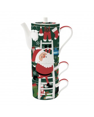 Set 2 cani si ceainic, 500/240 ml, Santa's Outfits - SIMONA'S COOKSHOP